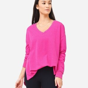 Pink V-neck Weekender Top